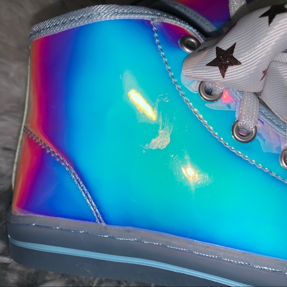 Jojo Siwa Galactic Iridescent High Top Sneakers - Picture 7 of 7